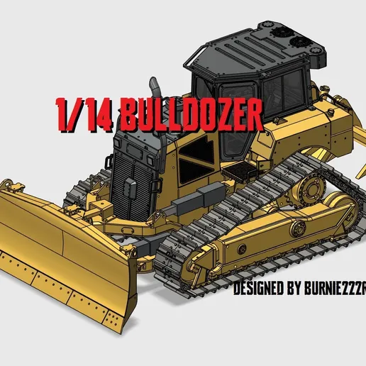 CAT D6XE — presentation image by Burnie222RC on Cults3D